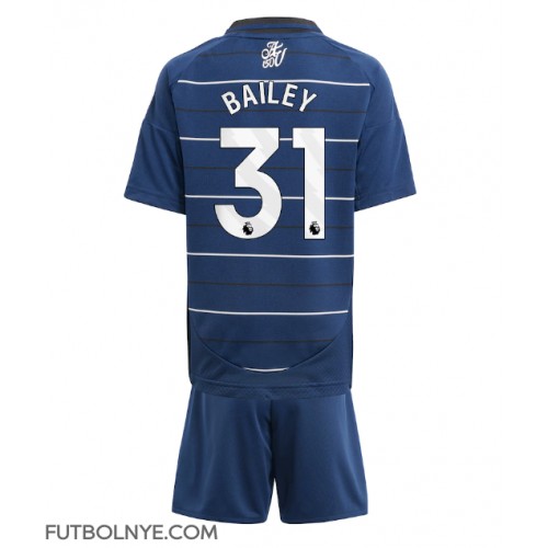 Camiseta Aston Villa Leon Bailey #31 Tercera Equipación para niños 2024-25 manga corta (+ pantalones cortos)